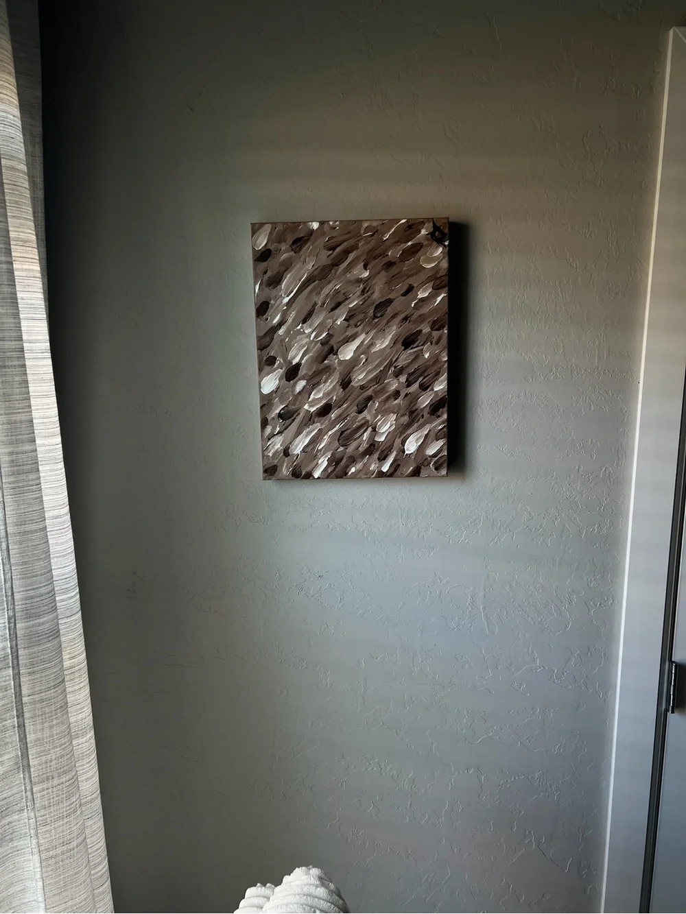 Neutral Brown Abstract Canvas Wall Art Set - Brand New (OOAK)